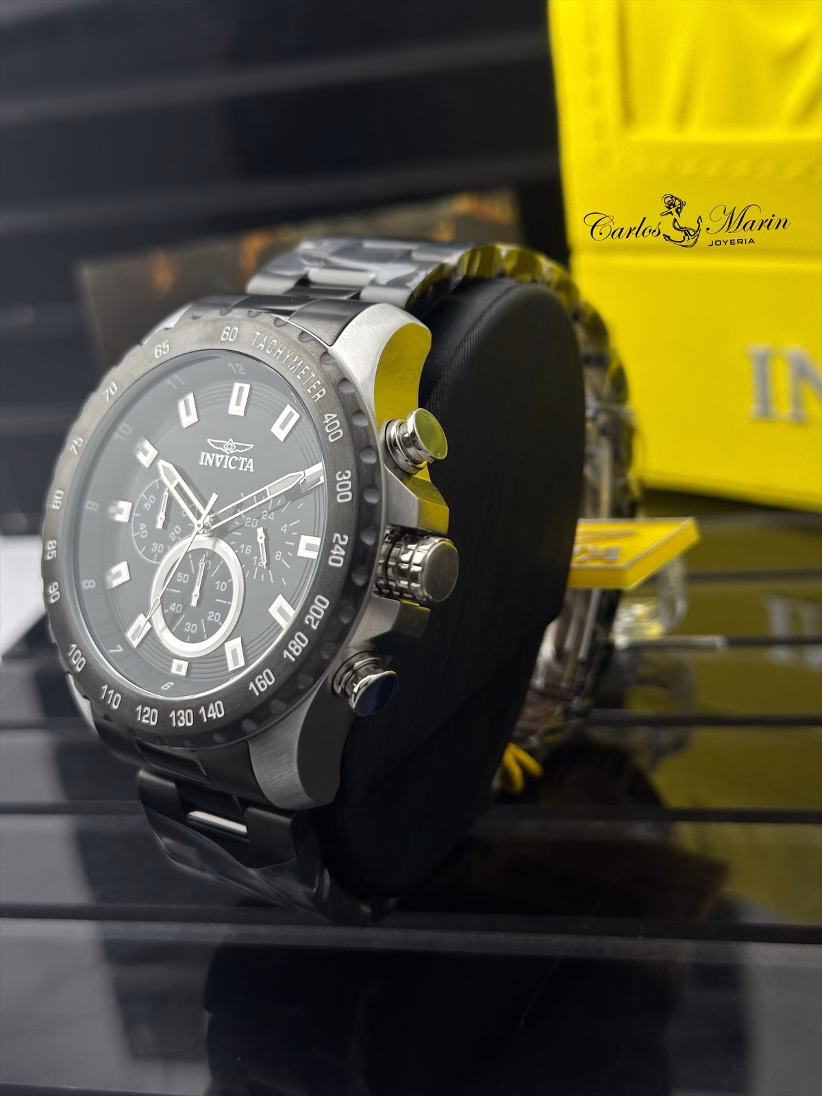 🕶️✨ Reloj para Hombre INVICTA – Elegancia y Poder en Acero Oscuro ⏱️💪REF: 33942 - Imagen 3